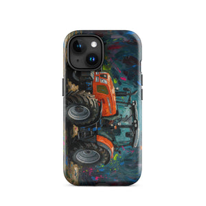 The Tractor Mugs Store iPhone 15 SAME Explorer 105 (Stage V) Splash Art | Tough Case for iPhone® Quality Farmers Merch