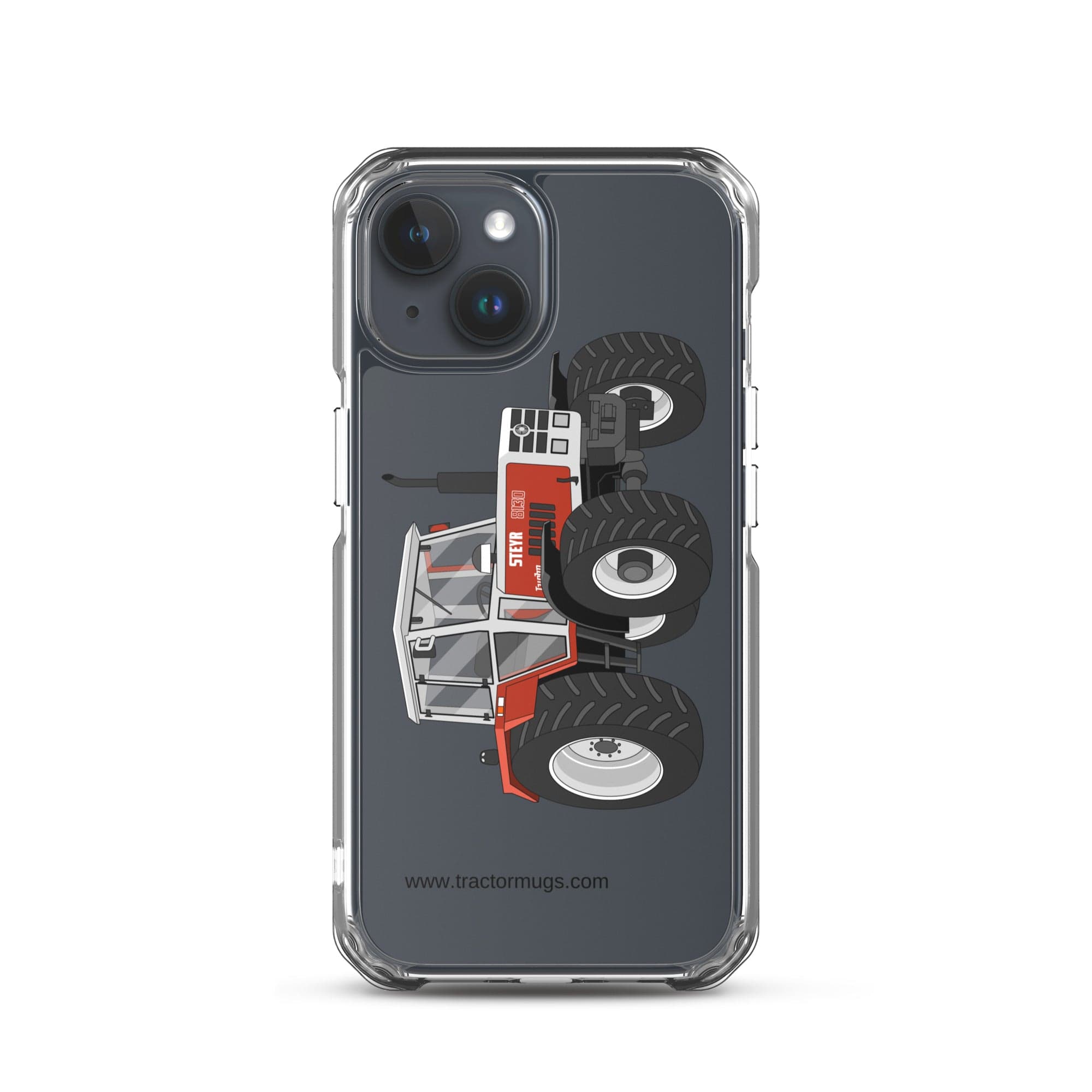 The Tractor Mugs Store iPhone 15 Steyr 8130 | Clear Case for iPhone® Quality Farmers Merch