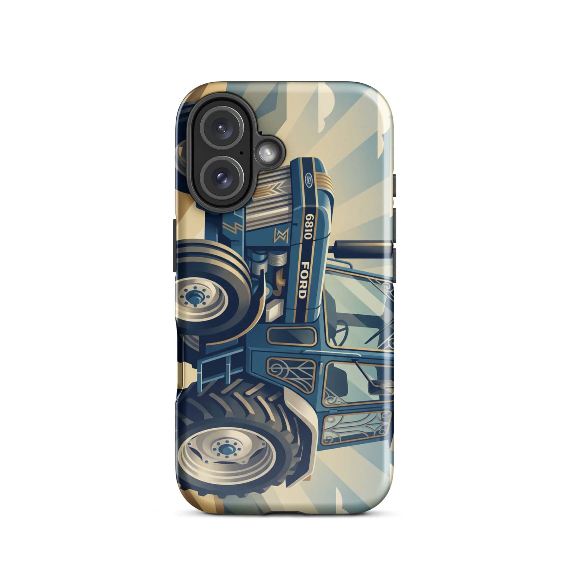 The Tractor Mugs Store iPhone 16 Ford 6810 2WD | Art Deco Tough Case for iPhone® Quality Farmers Merch