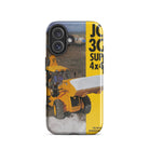 The Tractor Mugs Store iPhone 16 JCB 3CX 4x4x4 Brochure | Tough Case for iPhone® Quality Farmers Merch