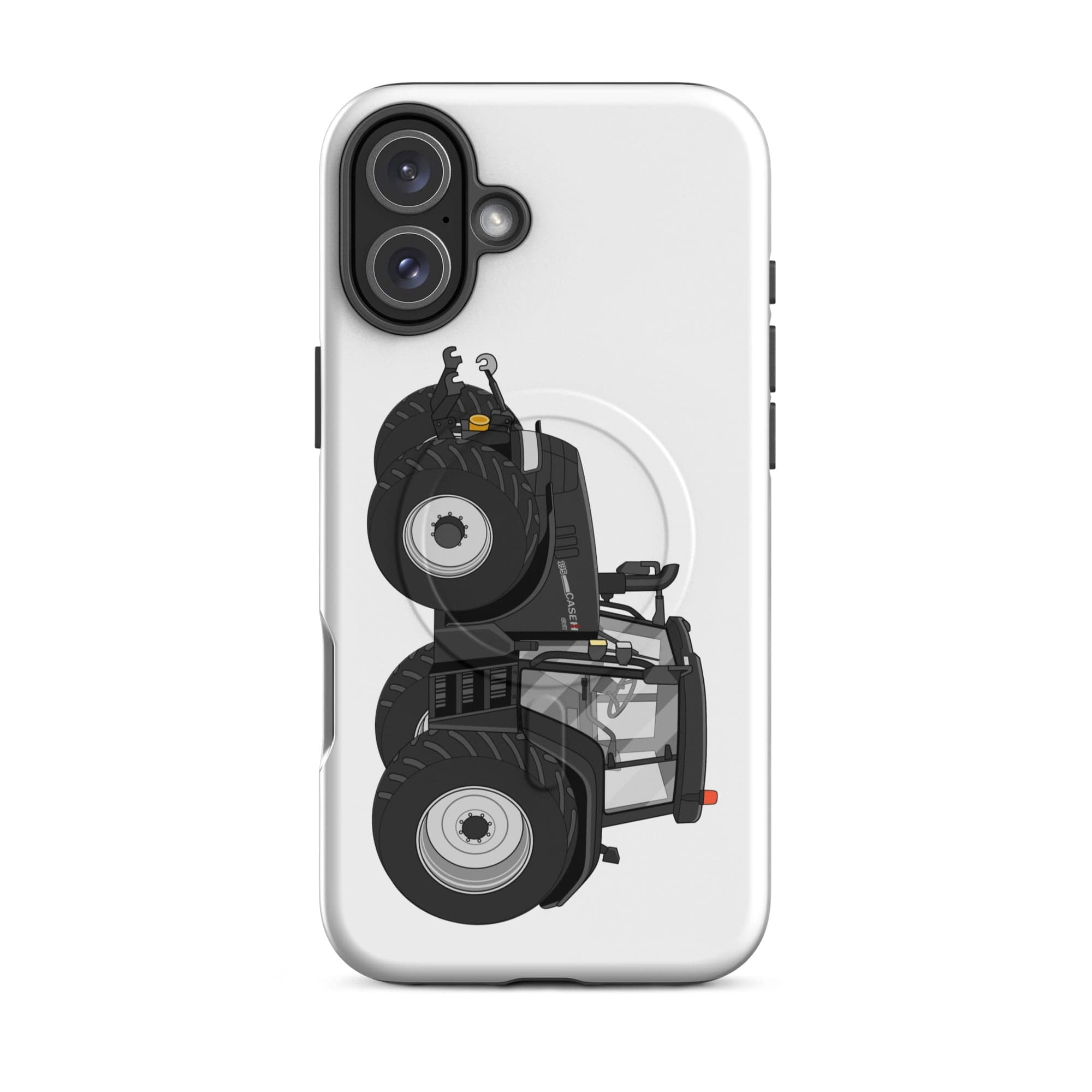The Tractor Mugs Store iPhone 16 Plus Case IH 195 CVX Black | MagSafe® tough case for iPhone® Quality Farmers Merch