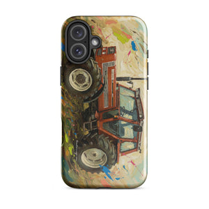The Tractor Mugs Store iPhone 16 Plus FIAT 110-90 DT Splash Art | Tough Case for iPhone® Quality Farmers Merch
