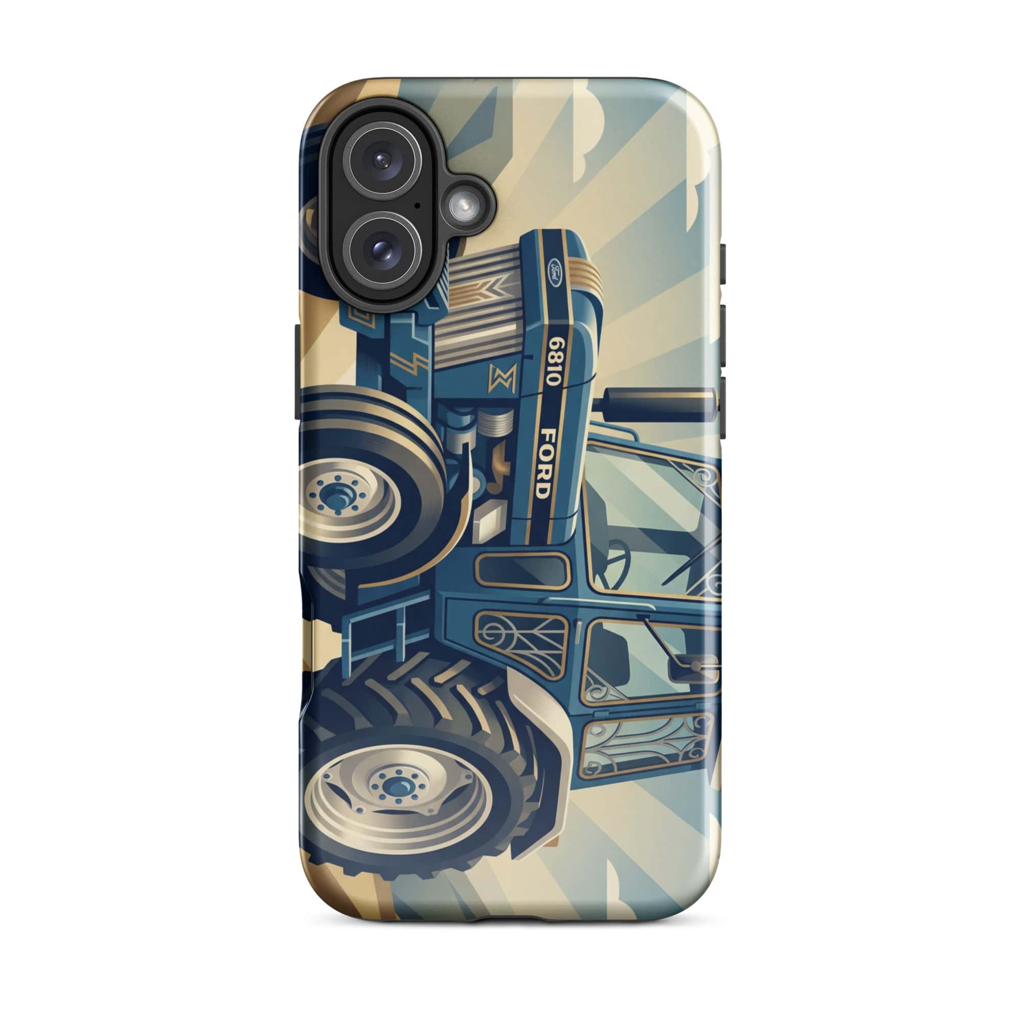 The Tractor Mugs Store iPhone 16 Plus Ford 6810 2WD | Art Deco Tough Case for iPhone® Quality Farmers Merch