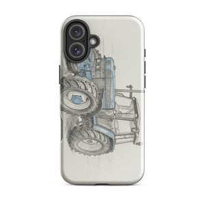 The Tractor Mugs Store iPhone 16 Plus Ford 8340 Pencil-Sketch | Tough Case for iPhone® Quality Farmers Merch