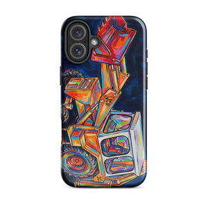 The Tractor Mugs Store iPhone 16 Plus JCB 3C II | Splash Art Tough Case for iPhone® Quality Farmers Merch