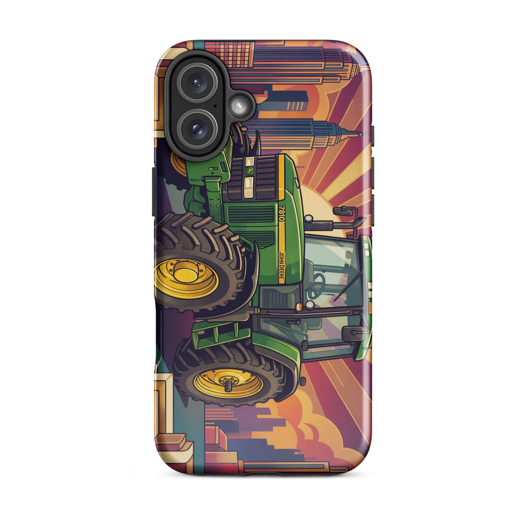 The Tractor Mugs Store iPhone 16 Plus John Deere 7810 | Art Deco Tough Case for iPhone® Quality Farmers Merch
