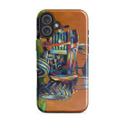 The Tractor Mugs Store iPhone 16 Plus Massey Ferguson 168 | Splash Art Tough Case for iPhone® Quality Farmers Merch
