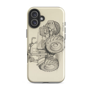 The Tractor Mugs Store iPhone 16 Plus McCormick MTX 200 Pencil Sketch | Tough Case for iPhone® Quality Farmers Merch