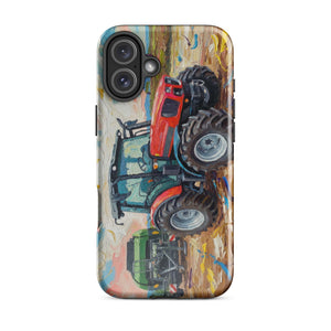 The Tractor Mugs Store iPhone 16 Plus SAME Dorado Natural 70 (Stage V) Splash Art | Tough Case for iPhone® Quality Farmers Merch