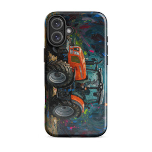 The Tractor Mugs Store iPhone 16 Plus SAME Explorer 105 (Stage V) Splash Art | Tough Case for iPhone® Quality Farmers Merch