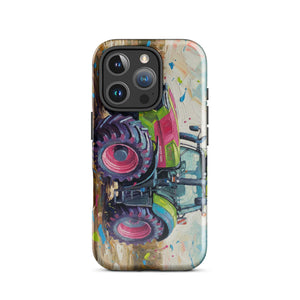 The Tractor Mugs Store iPhone 16 Pro Deutz-Fahr 9340 Splash Art | Tough Case for iPhone® Quality Farmers Merch