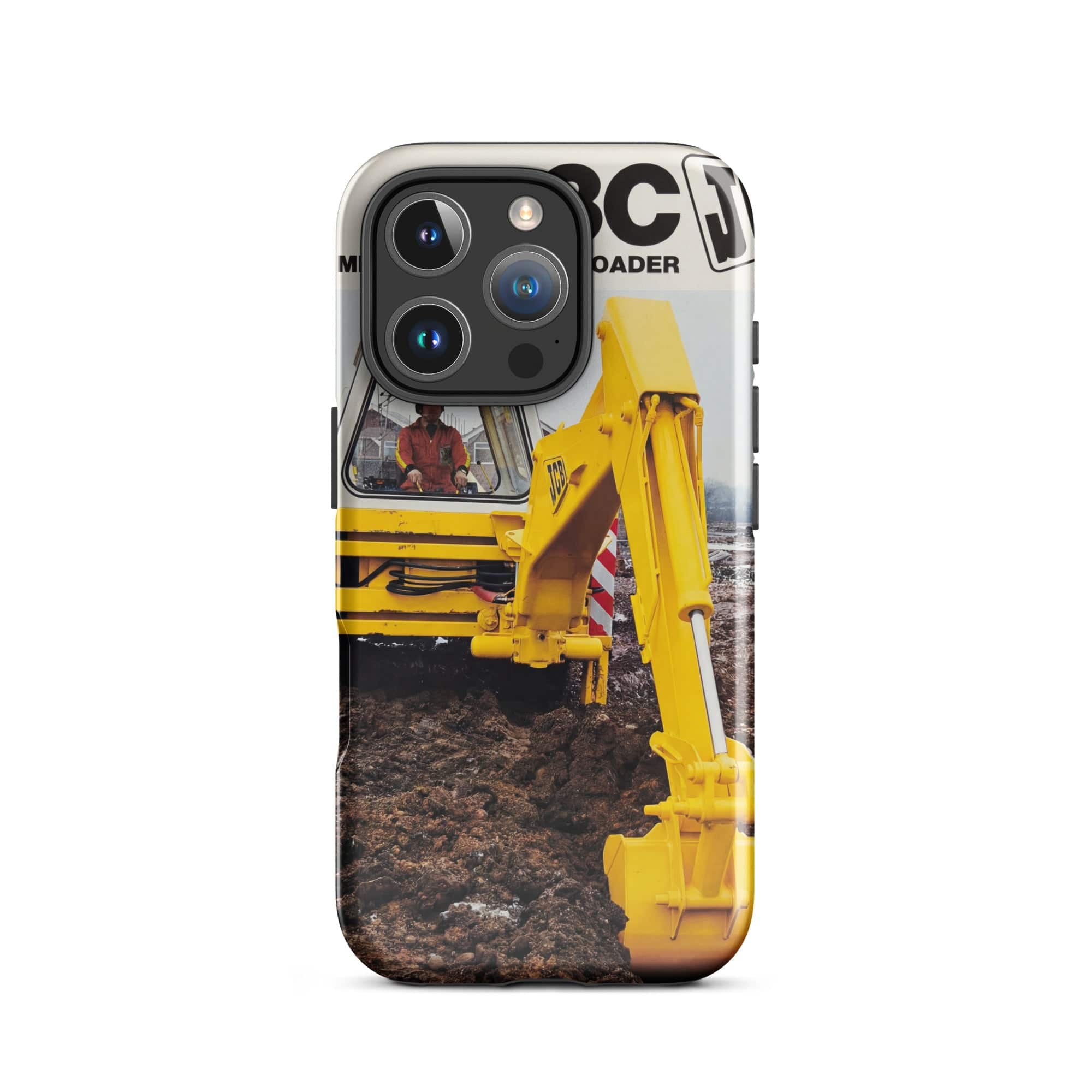 The Tractor Mugs Store iPhone 16 Pro JCB 3C II Advert  | Tough Case for iPhone® Quality Farmers Merch
