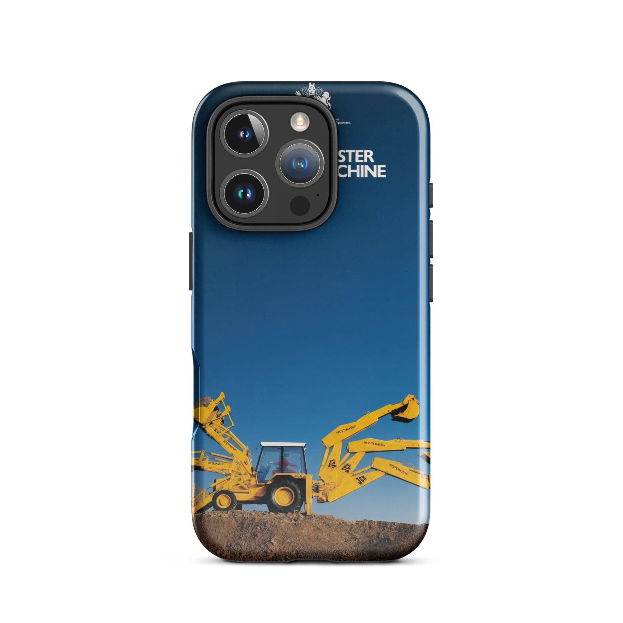 The Tractor Mugs Store iPhone 16 Pro JCB 3CX Sitemaster Advert (1988) | Tough Case for iPhone® Quality Farmers Merch