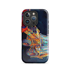 The Tractor Mugs Store iPhone 16 Pro JCB 3CX White Cabin | Splash Art Tough Case for iPhone® Quality Farmers Merch