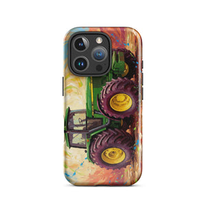 The Tractor Mugs Store iPhone 16 Pro John Deere 4755 Splash Art | Tough Case for iPhone® Quality Farmers Merch
