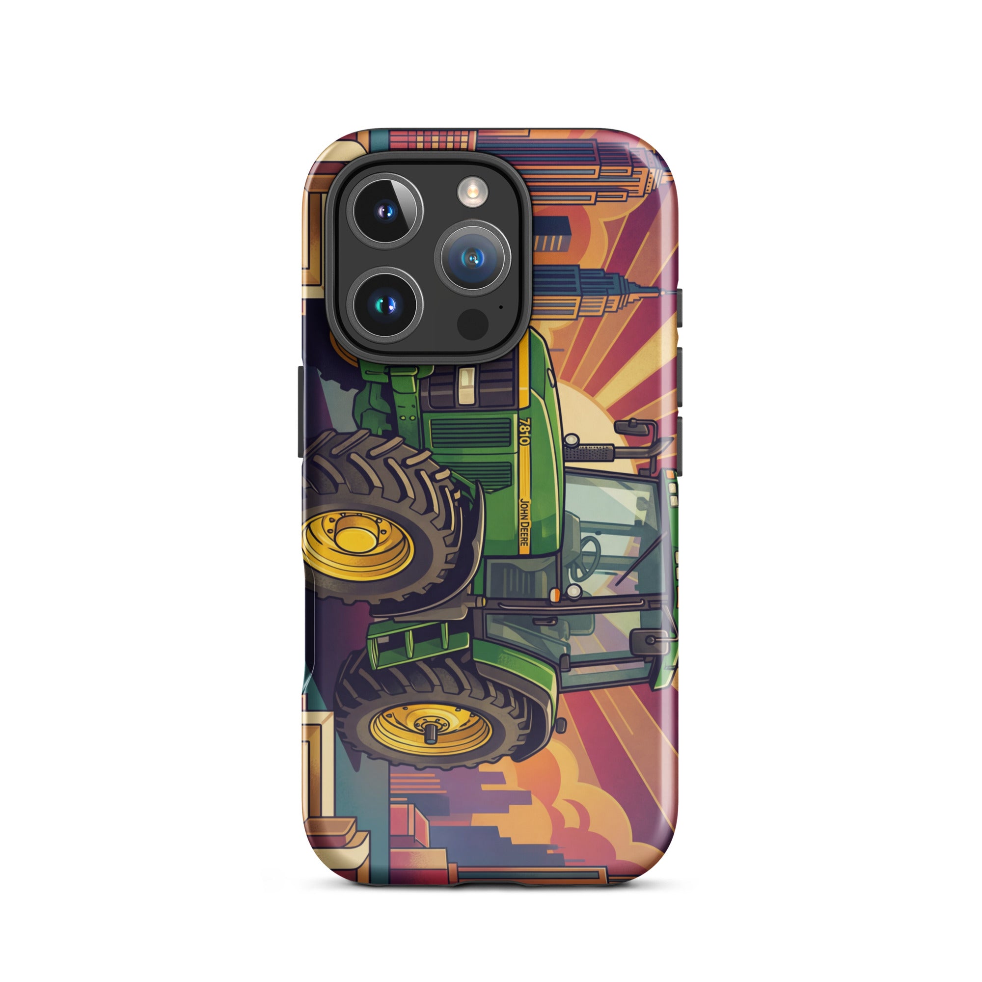 The Tractor Mugs Store iPhone 16 Pro John Deere 7810 | Art Deco Tough Case for iPhone® Quality Farmers Merch