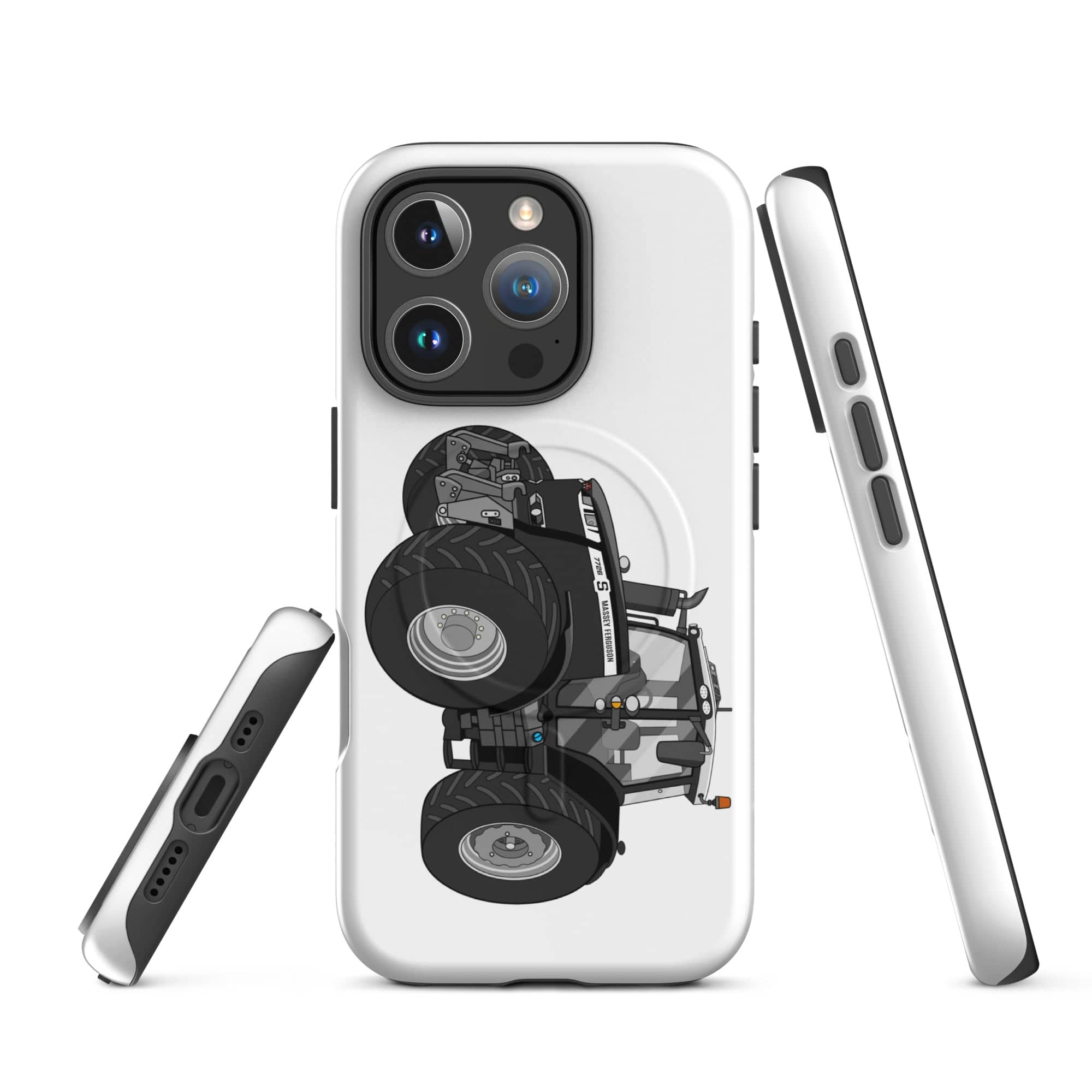 The Tractor Mugs Store iPhone 16 Pro Massey Ferguson 7726S Black Beauty | MagSafe® tough case for iPhone® Quality Farmers Merch