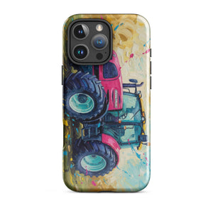 The Tractor Mugs Store iPhone 16 Pro Max Renault ares 696 rz Splash Art | Tough Case for iPhone® Quality Farmers Merch