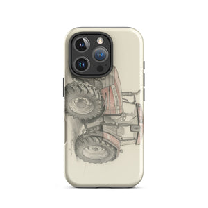 The Tractor Mugs Store iPhone 16 Pro McCormick MTX 150 Signature Edition Pencil Sketch | Tough Case for iPhone® Quality Farmers Merch
