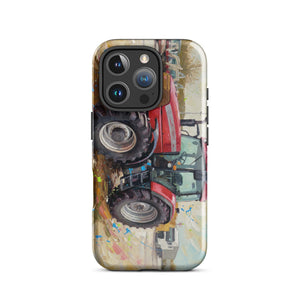 The Tractor Mugs Store iPhone 16 Pro McCormick MTX 150 Signature Edition Splash Art | Tough Case for iPhone® Quality Farmers Merch