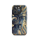 The Tractor Mugs Store iPhone 16 Pro New Holland TM 155  | Art Deco Tough Case for iPhone® Quality Farmers Merch