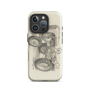 The Tractor Mugs Store iPhone 16 Pro Porsche Diesel A111 Pencil Sketch | Tough Case for iPhone® Quality Farmers Merch