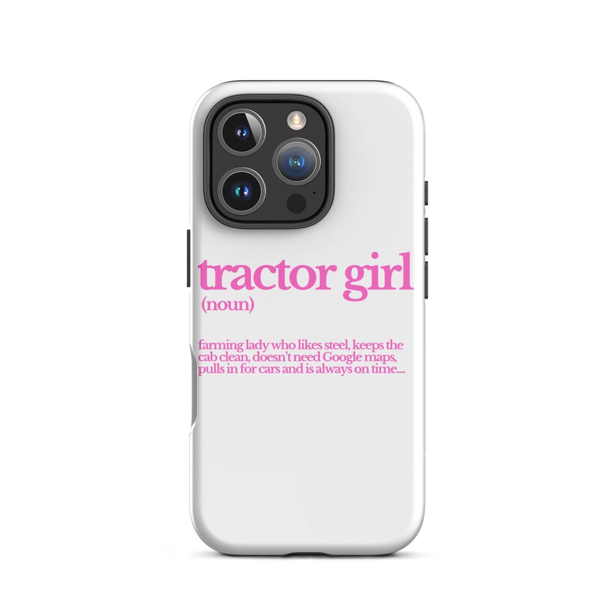 The Tractor Mugs Store iPhone 16 Pro TRACTOR GIRL | Tough Case for iPhone® Quality Farmers Merch