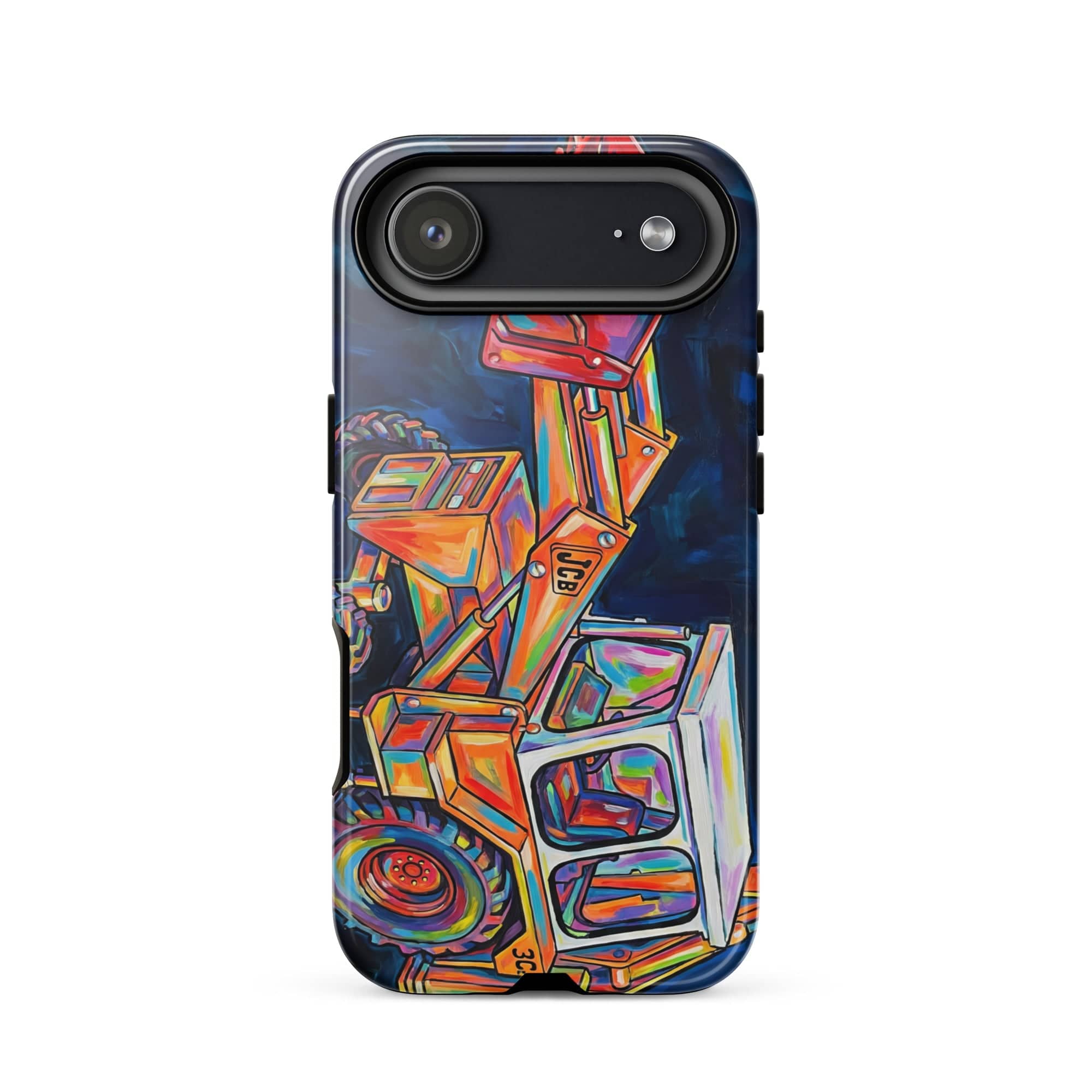 The Tractor Mugs Store iPhone 17 Air JCB 3C II | Splash Art Tough Case for iPhone® Quality Farmers Merch