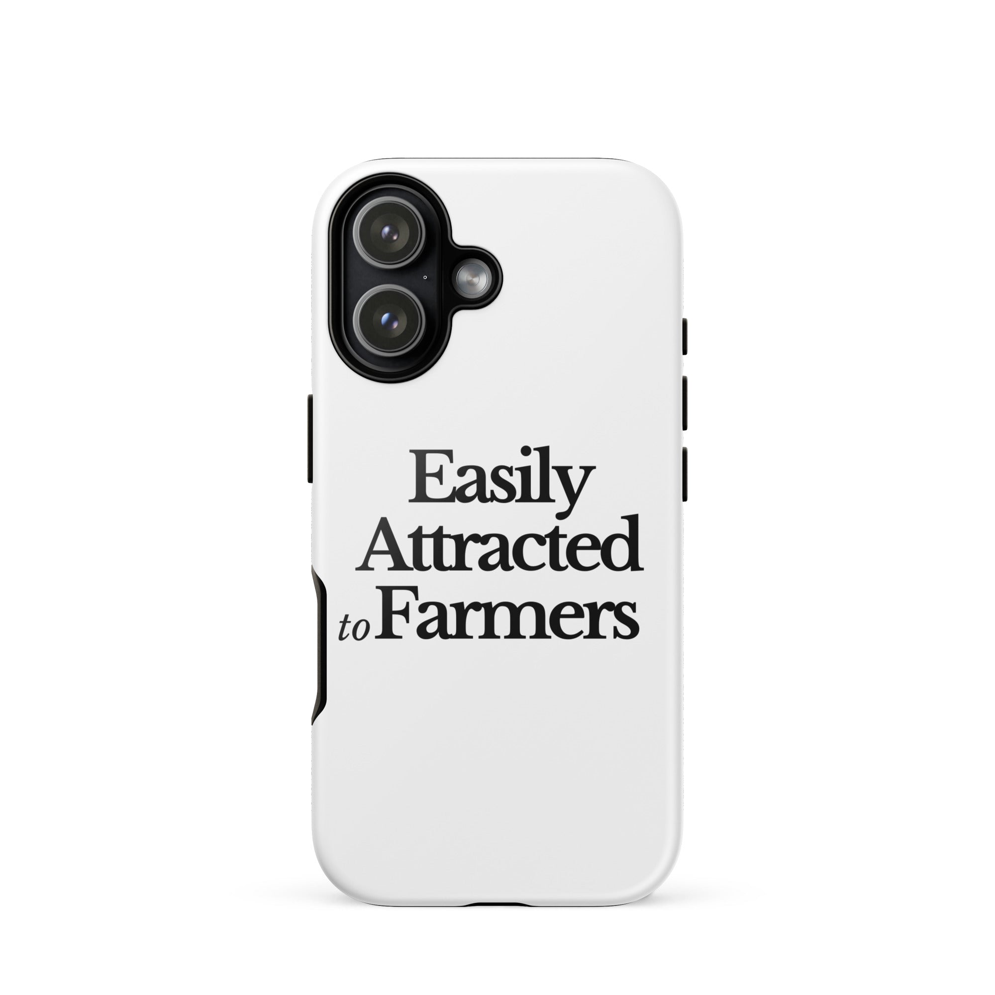 The Tractor Mugs Store iPhone 17 EASILY ATTRACTED TO FARMERS | Tough Case for iPhone® Quality Farmers Merch