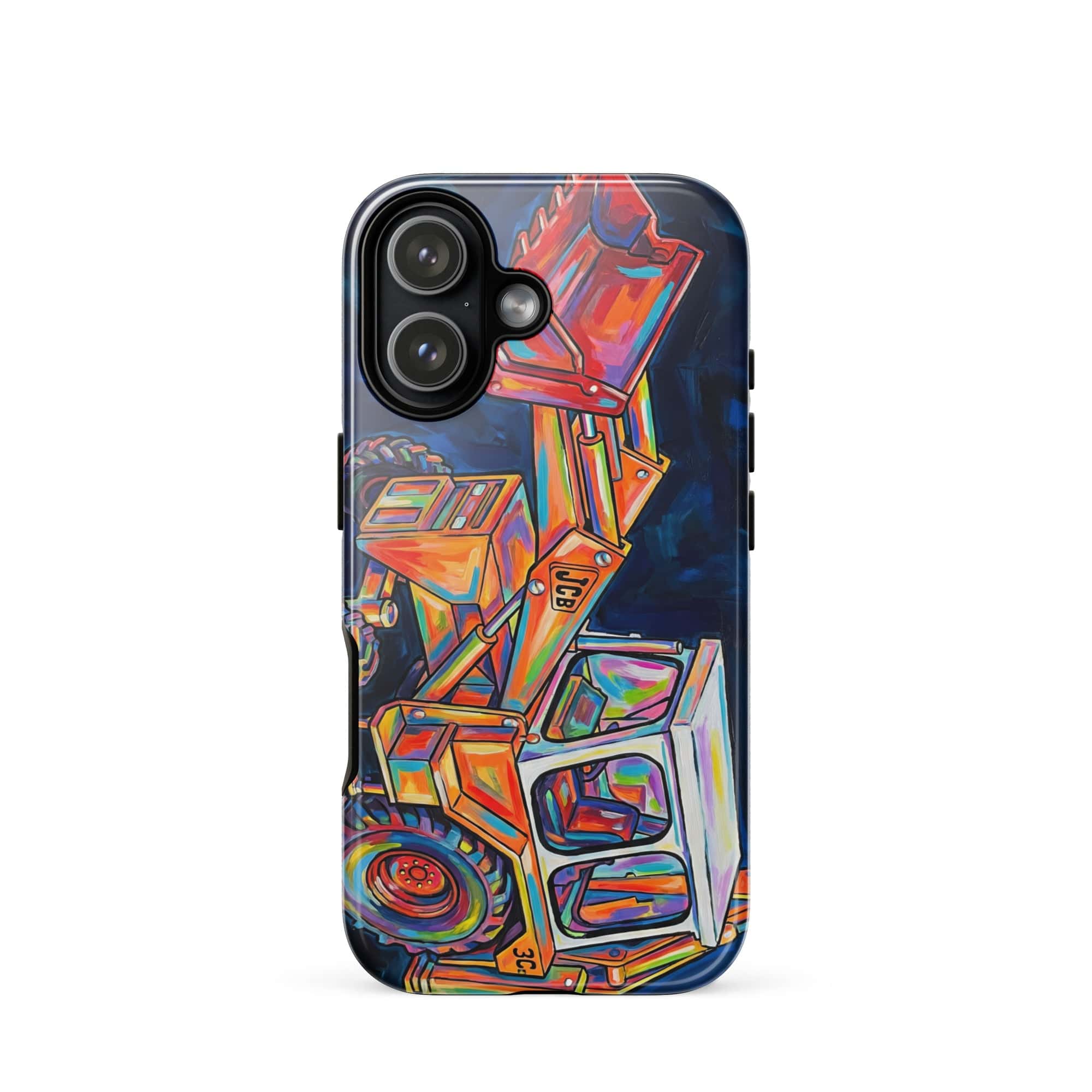 The Tractor Mugs Store iPhone 17 JCB 3C II | Splash Art Tough Case for iPhone® Quality Farmers Merch