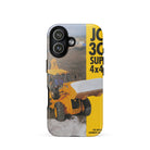 The Tractor Mugs Store iPhone 17 JCB 3CX 4x4x4 Brochure | Tough Case for iPhone® Quality Farmers Merch