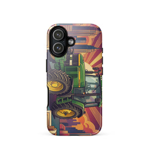 The Tractor Mugs Store iPhone 17 John Deere 7810 | Art Deco Tough Case for iPhone® Quality Farmers Merch