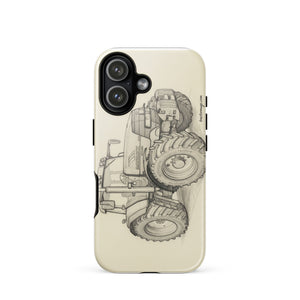 The Tractor Mugs Store iPhone 17 McCormick MTX 200 Pencil Sketch | Tough Case for iPhone® Quality Farmers Merch