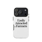 The Tractor Mugs Store iPhone 17 Pro EASILY ATTRACTED TO FARMERS | Tough Case for iPhone® Quality Farmers Merch