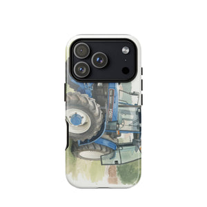 The Tractor Mugs Store iPhone 17 Pro Ford 7840 Watercolor | Tough Case for iPhone® Quality Farmers Merch