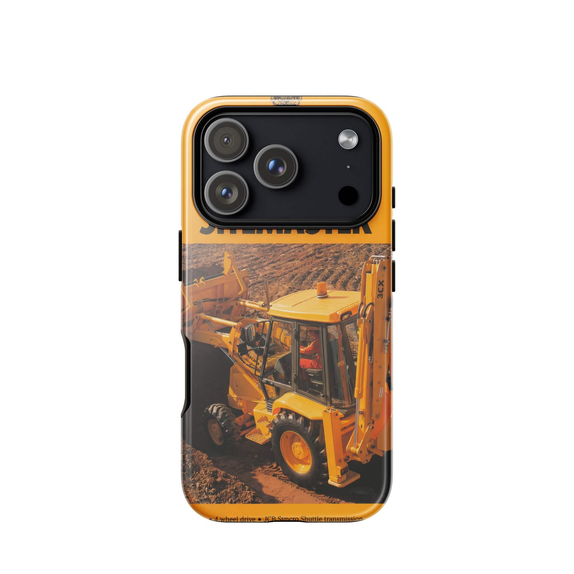 The Tractor Mugs Store iPhone 17 Pro JCB 3CX Sitemaster Brochure | Tough Case for iPhone® Quality Farmers Merch