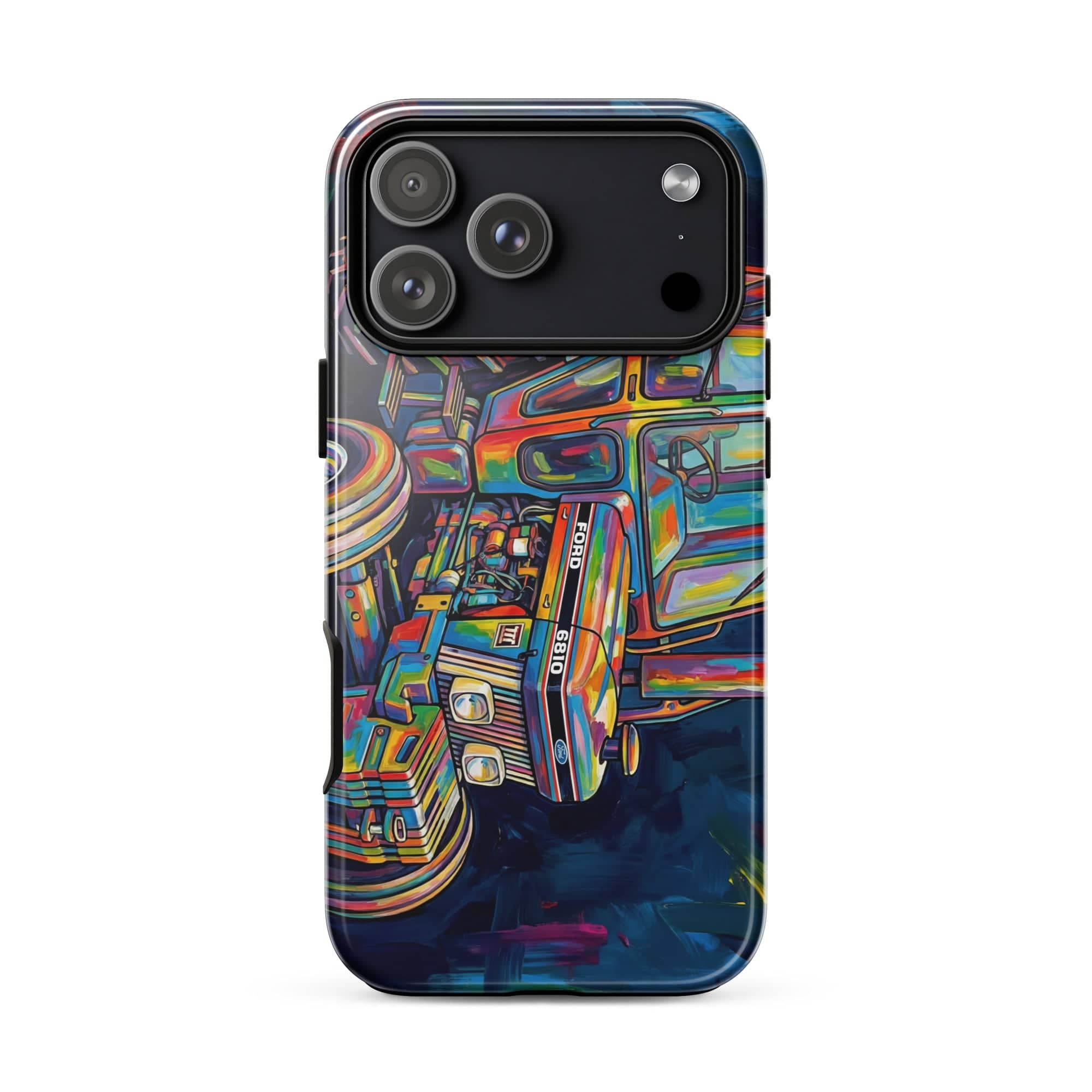 The Tractor Mugs Store iPhone 17 Pro Max Ford 6810 2WD | Splash Art Tough Case for iPhone® Quality Farmers Merch