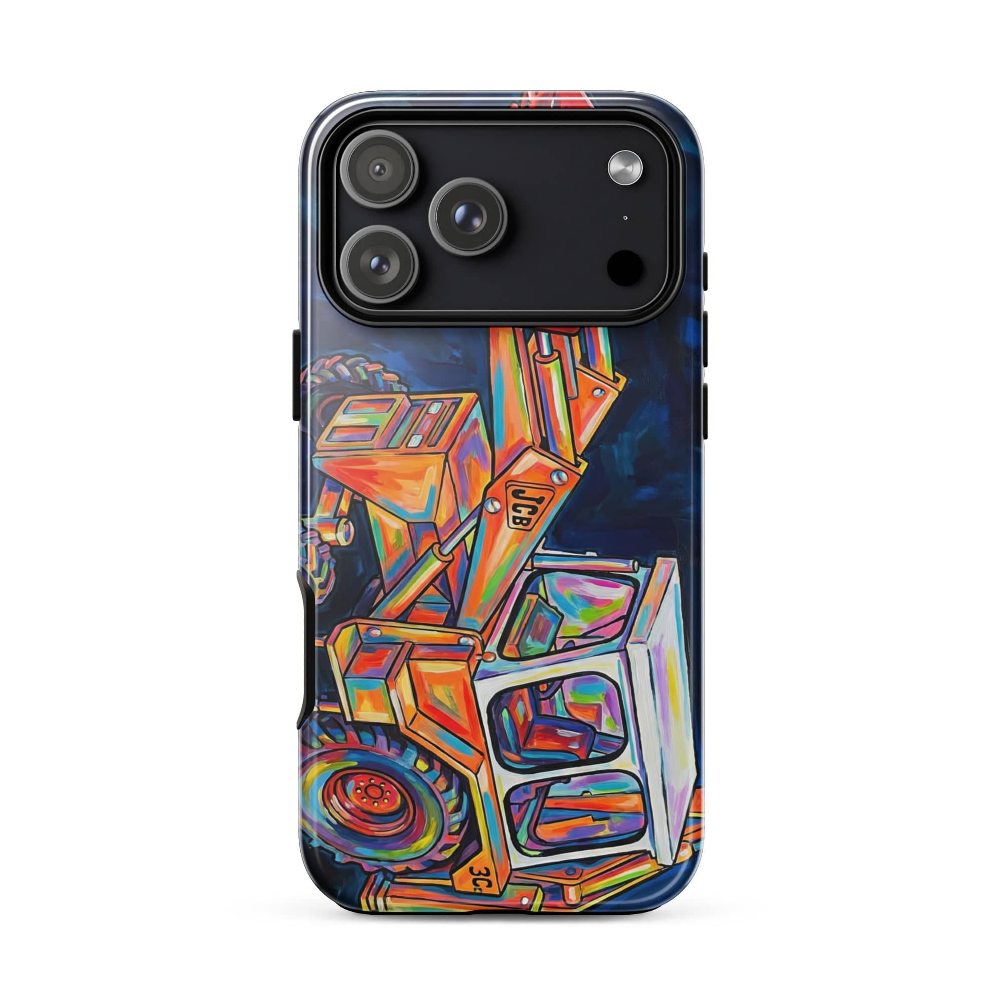 The Tractor Mugs Store iPhone 17 Pro Max JCB 3C II | Splash Art Tough Case for iPhone® Quality Farmers Merch
