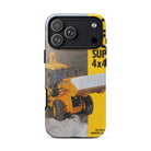 The Tractor Mugs Store iPhone 17 Pro Max JCB 3CX 4x4x4 Brochure | Tough Case for iPhone® Quality Farmers Merch