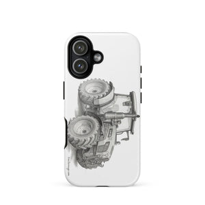 The Tractor Mugs Store iPhone 17 SAME Explorer 105 (Stage V) Pencil Sketch | Tough Case for iPhone® Quality Farmers Merch
