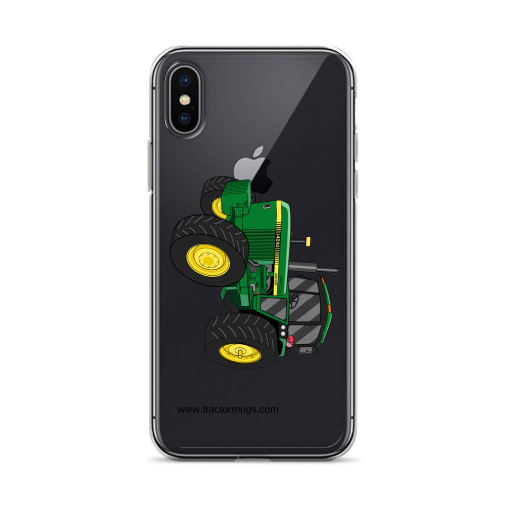 The Tractor Mugs Store iPhone X/XS John Deere 4240  |  Clear Case for iPhone® Quality Farmers Merch