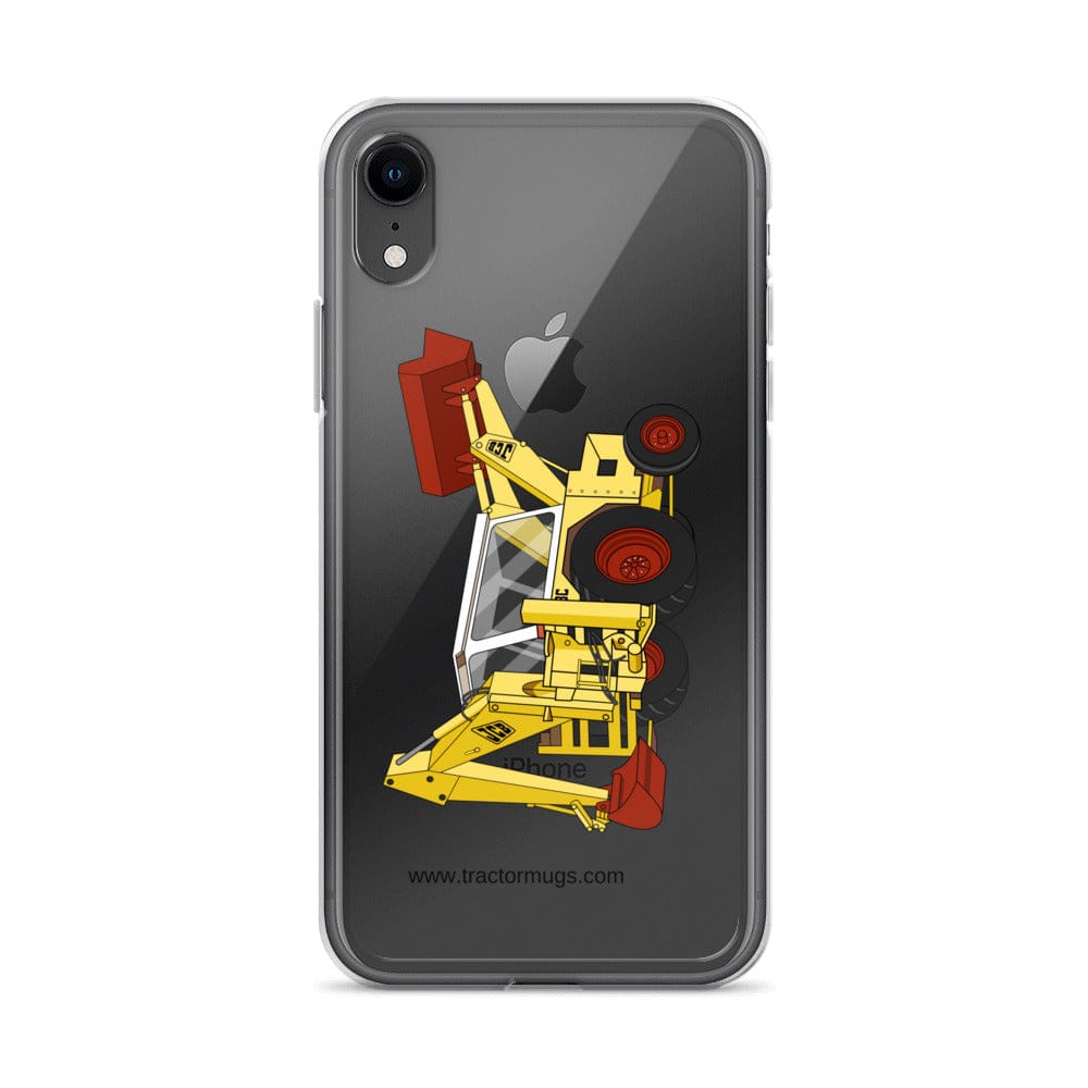 The Tractor Mugs Store iPhone XR JCB 3C II Backhoe | Clear Case for iPhone® Quality Farmers Merch