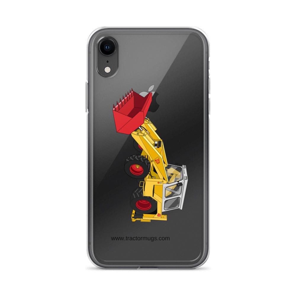 The Tractor Mugs Store iPhone XR JCB 4D Backhoe | Clear Case for iPhone® Quality Farmers Merch