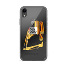 The Tractor Mugs Store iPhone XR JCB 814 Super | Clear Case for iPhone® Quality Farmers Merch