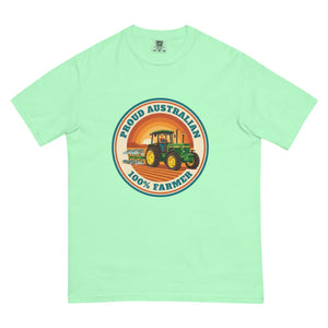 The Tractor Mugs Store Island Reef John Deere 3350 4WD PROUD AUSTRALIAN 100% FARMER Retro | Unisex Premium T-shirt Quality Farmers Merch