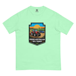 The Tractor Mugs Store Island Reef Massey Ferguson 6480 PROUD AUSTRALIAN 100% FARMER Bright | Unisex Premium T-shirt Quality Farmers Merch