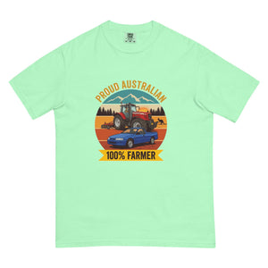 The Tractor Mugs Store Island Reef Massey Ferguson 6480 PROUD AUSTRALIAN 100% FARMER Outdoor | Unisex Premium T-shirt Quality Farmers Merch