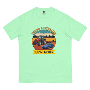 The Tractor Mugs Store Island Reef Massey Ferguson 6480 PROUD AUSTRALIAN 100% FARMER Outdoor | Unisex Premium T-shirt Quality Farmers Merch