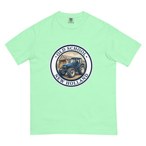 The Tractor Mugs Store Island Reef / S New Holland TM 135 OLD SCHOOL NEW HOLLAND Engraving | Unisex Premium T-shirt Quality Farmers Merch