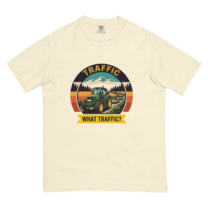 The Tractor Mugs Store Ivory / S John Deere 6930 TRAFFIC WHAT TRAFFIC? Outdoor | Unisex Premium T-shirt Quality Farmers Merch